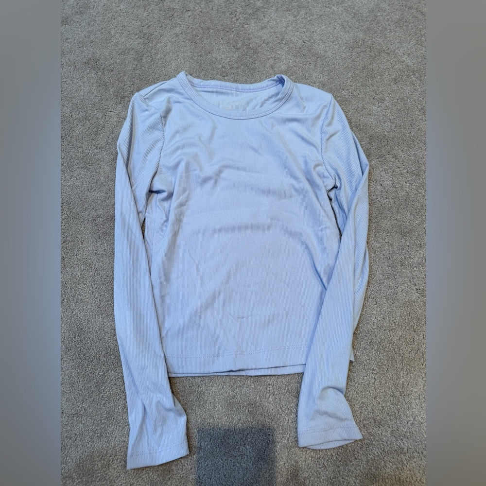Light Blue Long Sleeve Top